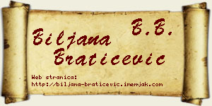 Biljana Bratičević vizit kartica
